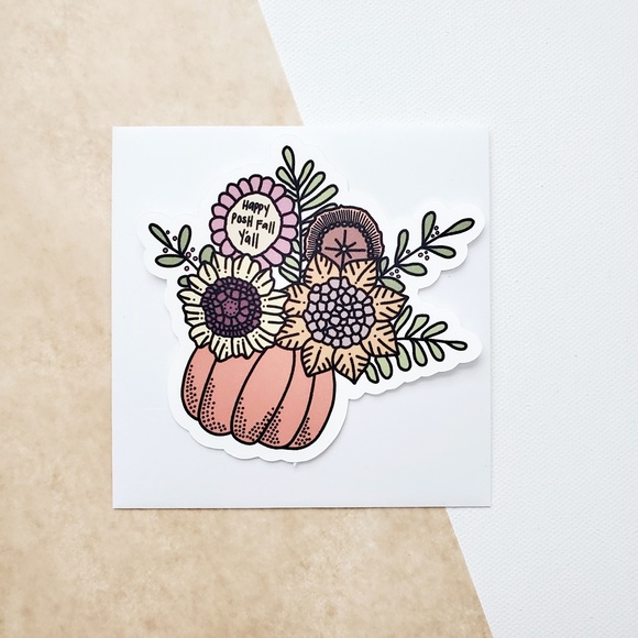 LB057 STICKERS Custom Poshmark Happy Posh Fall Y'all Shipping [Price Firm] - Picture 8 of 10